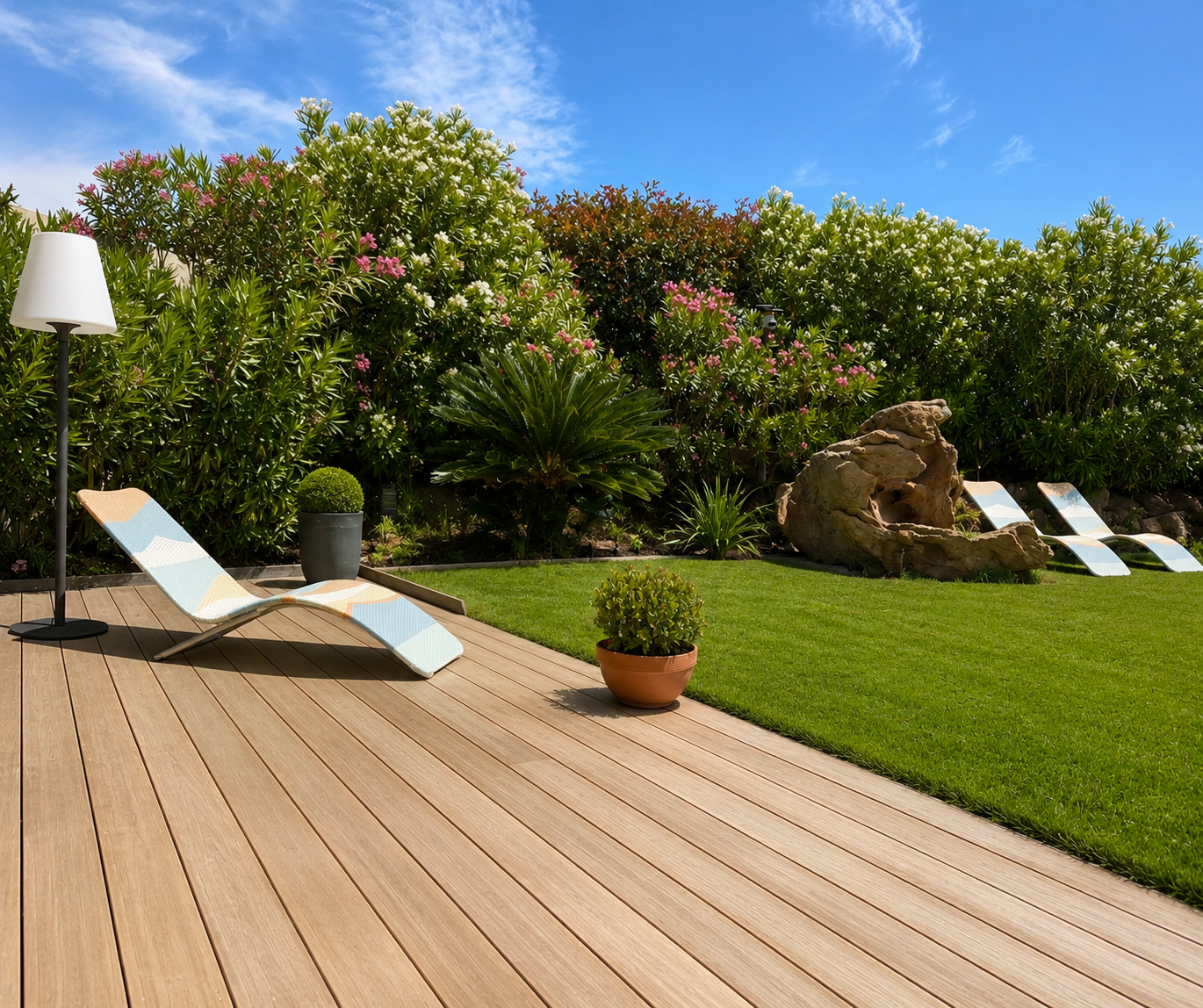 Terrasse et jardin de Villa Seralya